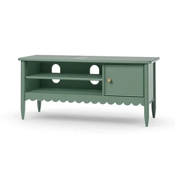 Small TV Unit with Scalloped Detail - Lilypad