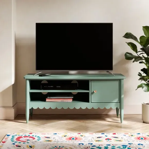 Small TV Unit with Scalloped Detail - Lilypad image