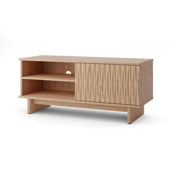Small TV Unit with Storage - Oak, Wood