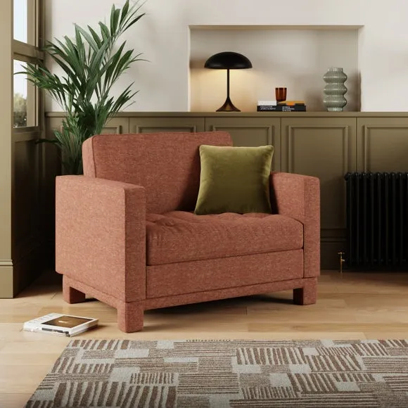 Snuggle Chair Fully Upholstered - Terracotta