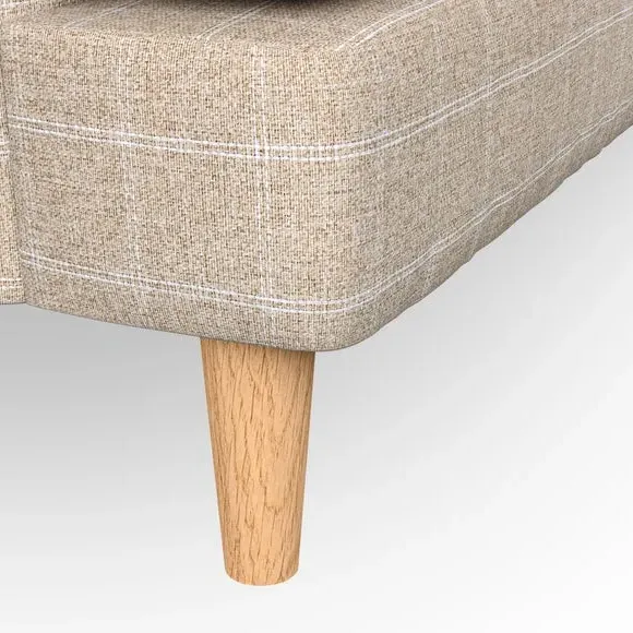 Snuggle Chair with Button Detail - Natural
