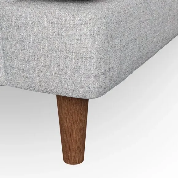 Snuggle Chair with Button Detail - Silver