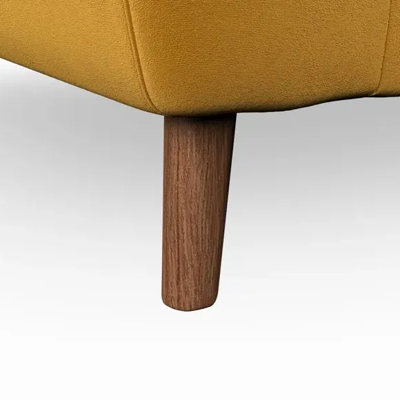 Snuggle Chair with Button Details - Amber
