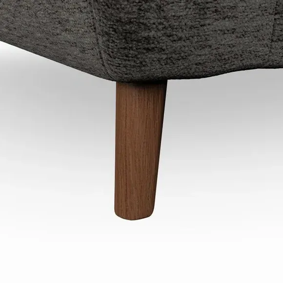 Snuggle Chair with Button Details - Charcoal
