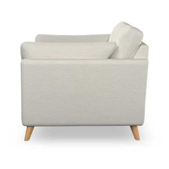 Snuggle Chair with Button Details - Ivory