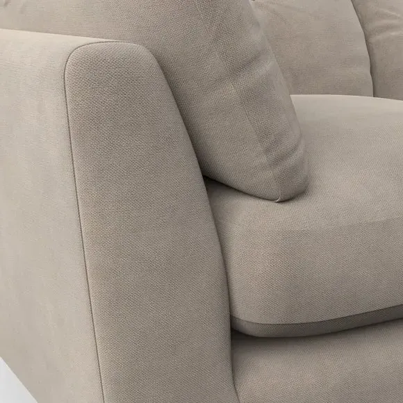 Snuggle Chair with Button Details - Mushroom