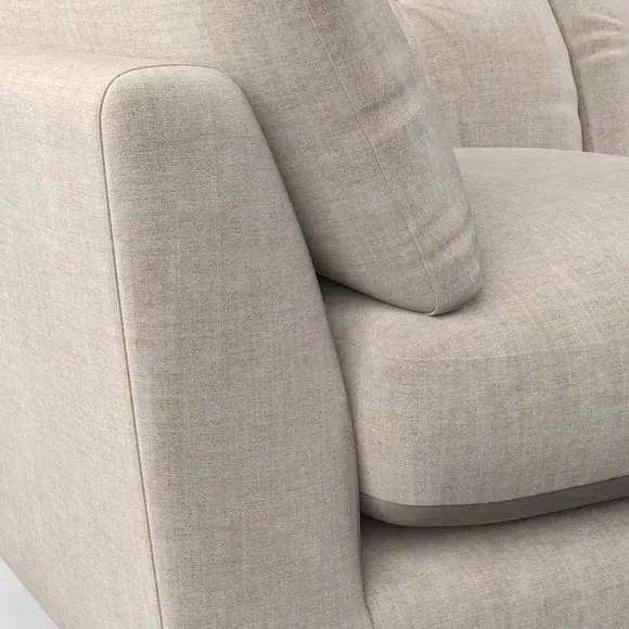 Snuggle Chair with Button Details - Natural