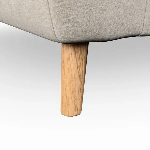 Snuggle Chair with Button Details - Natural