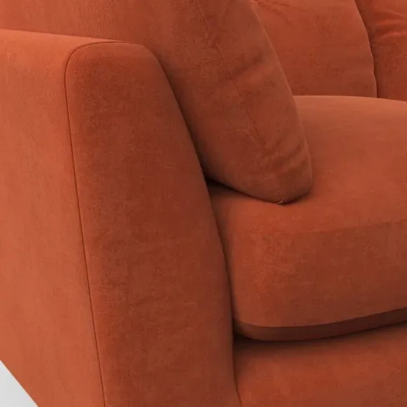 Snuggle Chair with Button Details - Orange