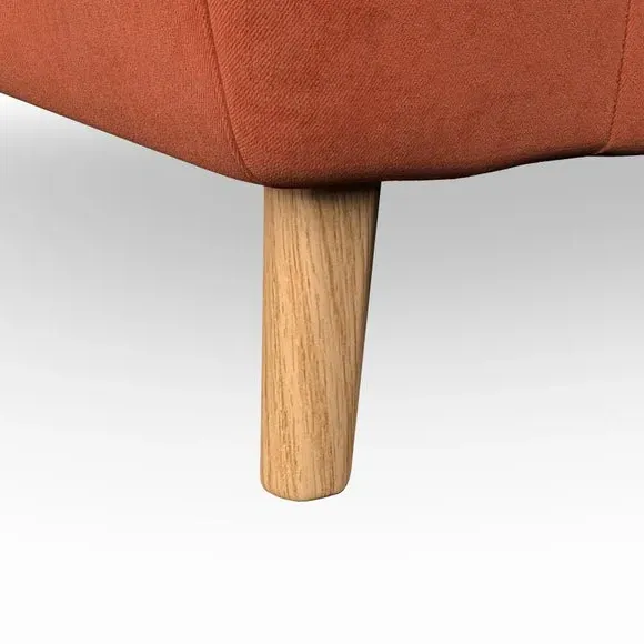 Snuggle Chair with Button Details - Orange