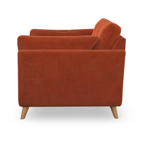 Snuggle Chair with Button Details - Orange