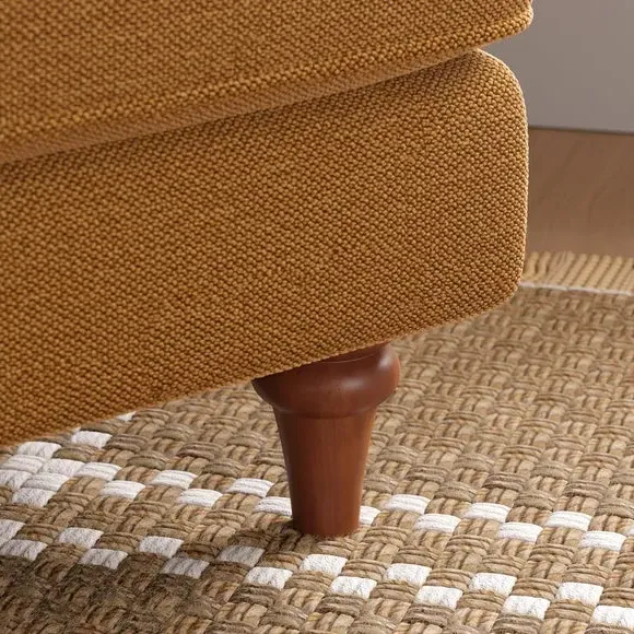 Snuggle Chair with Curved Arms - Honey, Chenille