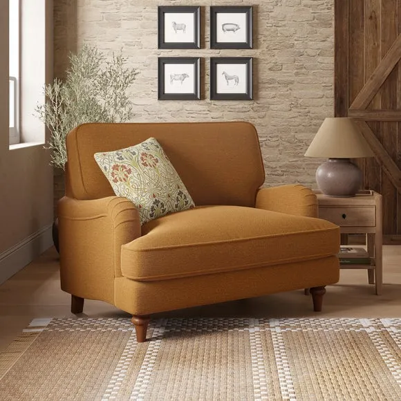 Snuggle Chair with Curved Arms - Honey, Chenille image
