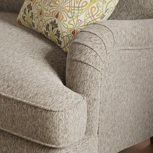 Snuggle Chair with Curved Arms - Natural, Chenille
