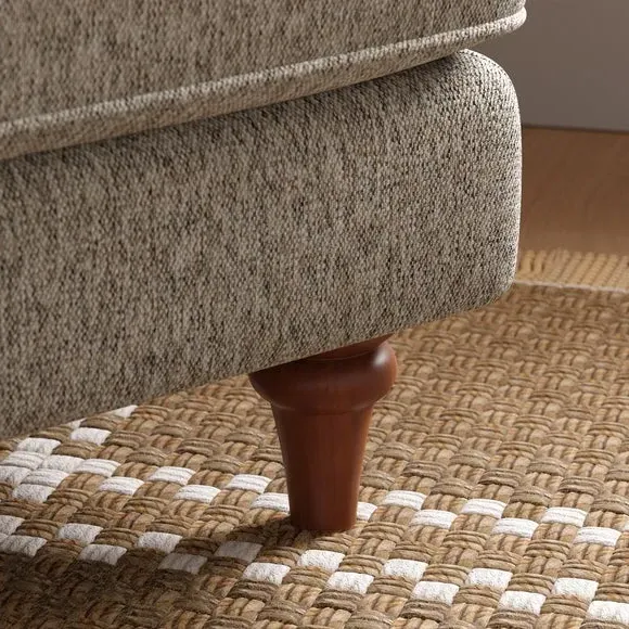 Snuggle Chair with Curved Arms - Natural, Chenille