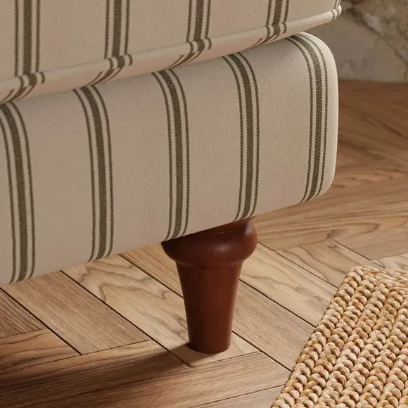 Snuggle Chair with Curved Arms - Olive, Fabric