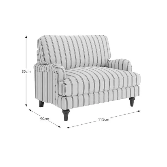 Snuggle Chair with Curved Arms - Olive, Fabric