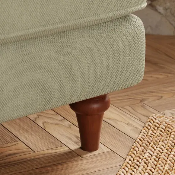 Snuggle Chair with Curved Arms - Sage, Chenille