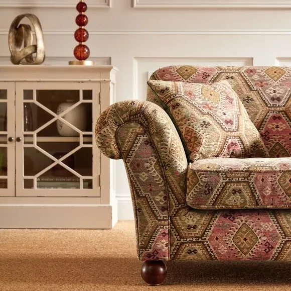 Snuggle Chair with Cushions - Green, Chenille