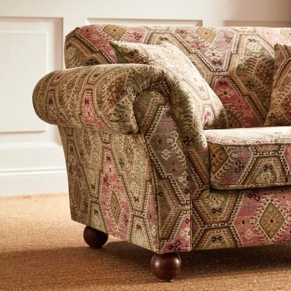 Snuggle Chair with Cushions - Green, Chenille