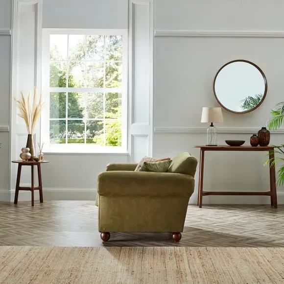 Snuggle Chair with Cushions - Green, Faux Leather