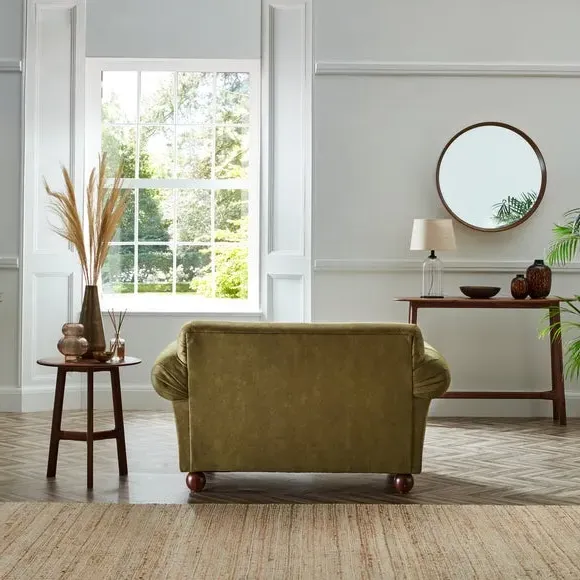 Snuggle Chair with Cushions - Green, Faux Leather