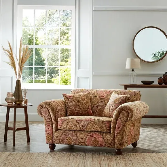 Snuggle Chair with Cushions - Red, Chenille