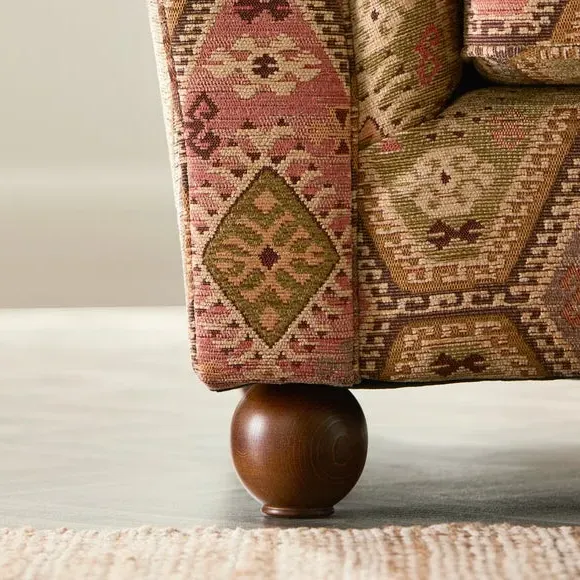 Snuggle Chair with Cushions - Red, Chenille