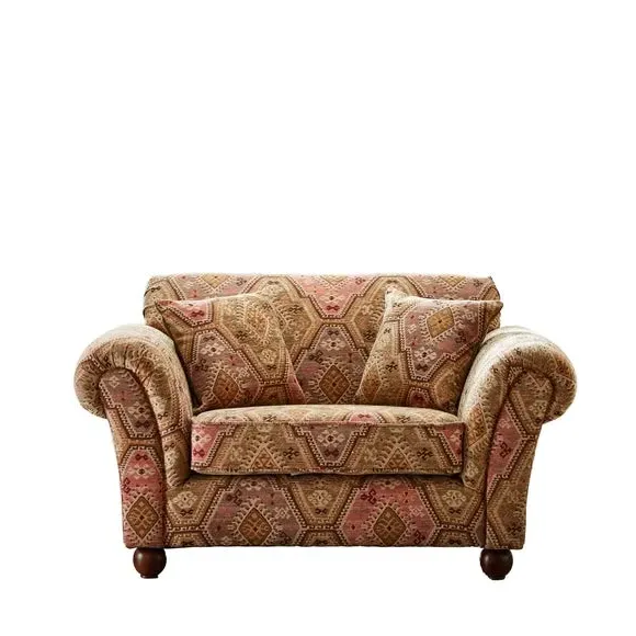 Snuggle Chair with Cushions - Red, Chenille