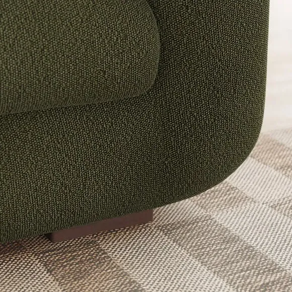 Snuggle Chair with Deep Arms - Green, Boucle