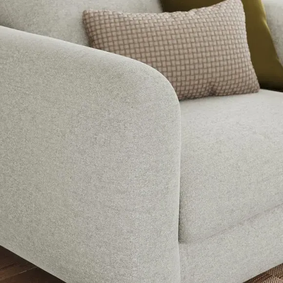 Snuggle Chair with Deep Arms - Grey, Chenille