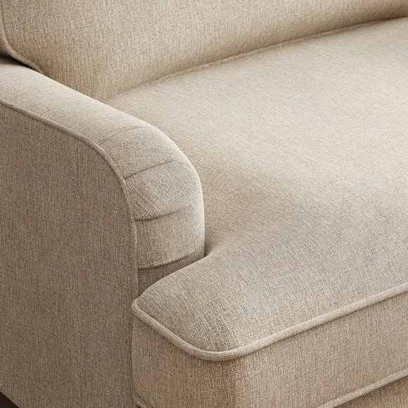Snuggle Chair with Fixed Back - Linen, Fabric