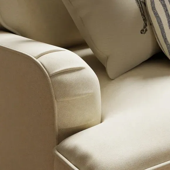 Snuggle Chair with Fixed Back - Natural, Fabric