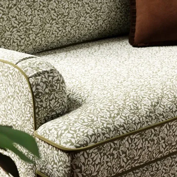 Snuggle Chair with Fixed Back - Olive, Fabric