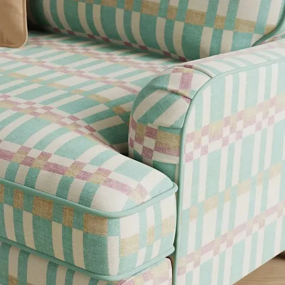 Snuggle Chair with Fixed Back - Teal, Woven