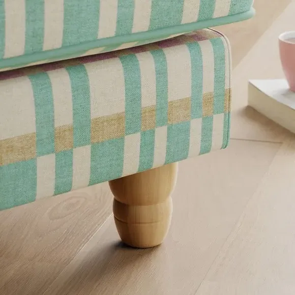 Snuggle Chair with Fixed Back - Teal, Woven