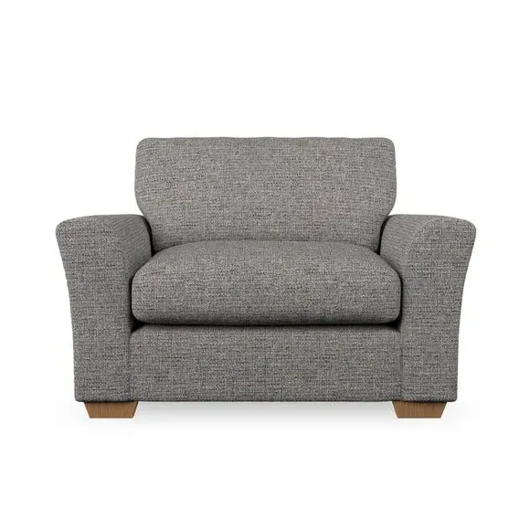 Snuggle Chair with Flared Arms - Charcoal