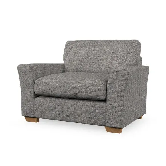 Snuggle Chair with Flared Arms - Charcoal