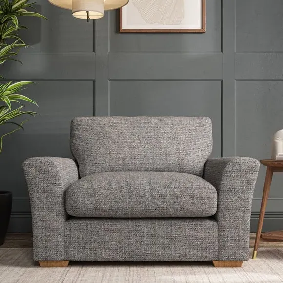 Snuggle Chair with Flared Arms - Charcoal