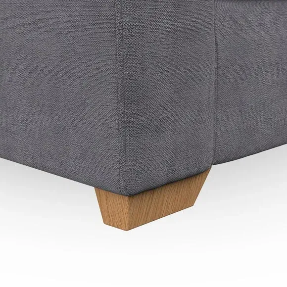 Snuggle Chair with Flared Arms - Grey, Chenille