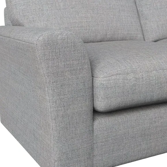 Snuggle Chair with Flared Arms - Silver, Weave