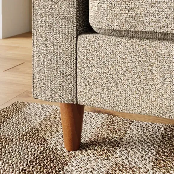 Snuggle Chair with Foam Cushions - Natural, Boucle