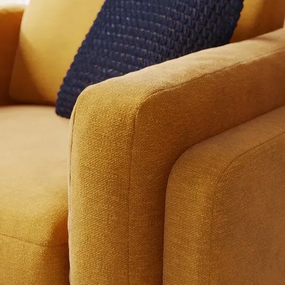 Snuggle Chair with Foam Filling - Gold, Chenille