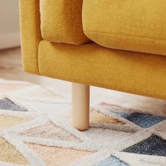 Snuggle Chair with Foam Filling - Gold, Chenille