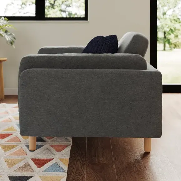 Snuggle Chair with Foam Filling - Graphite, Chenille