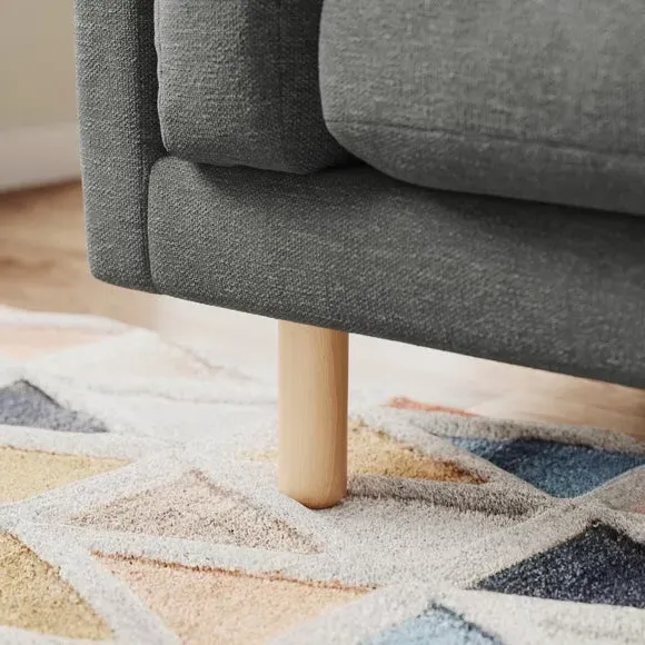 Snuggle Chair with Foam Filling - Graphite, Chenille