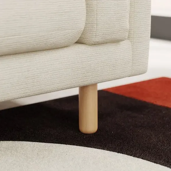Snuggle Chair with Foam Filling - Ivory, Woven