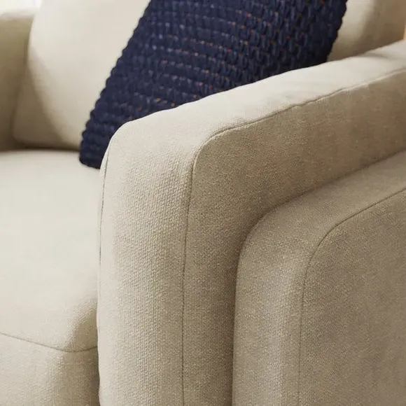 Snuggle Chair with Foam Filling - Natural, Chenille
