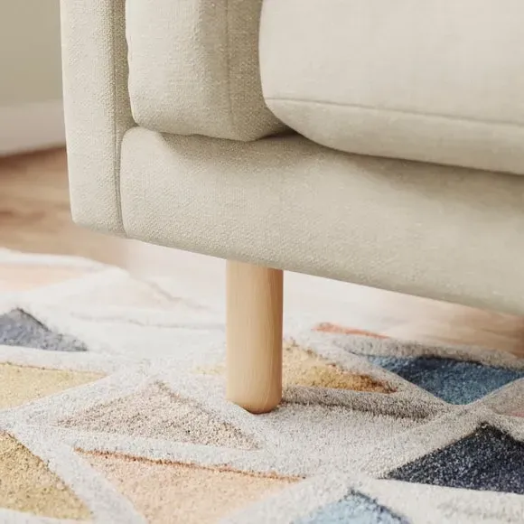 Snuggle Chair with Foam Filling - Natural, Chenille