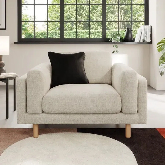 Snuggle Chair with Foam Filling - Natural, Woven